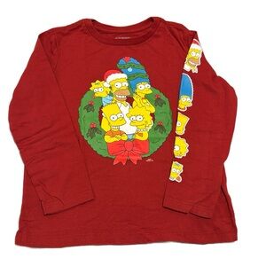 GUC⭐️ Simpsons by Old Navy Christmas long sleeve tee size 6/7